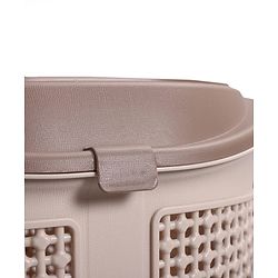 Babyhug Multipurpose Basket with Lid | Multipurpose Oval Storage Basket with Handle & Dual-Sided Lid| Toys Storage| Home, Travel & Outdoor Use| Picnic Basket| Easy to Clean & Maintain Blue