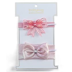 Babyhug Headbands with Bow Applique Pack of 2 - Lavender