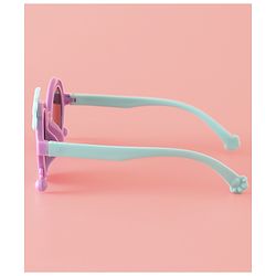 Babyhug Solid Coloured Sunglasses With Crown Applique - Blue