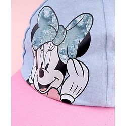 Babyhug Disney Summer Cap With Minnie Mouse Graphics Multicolor - Diameter 18 cm