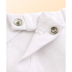 Babyhug Cotton Knit Half Sleeves T-Shirt with Schiffli Detailing & Floral Print - Multicolor