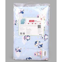 Babyhug Diaper Changing Mat Set of 3 with Removable Waterproof Dry Sheet Penguin Print -Green| Soft & Breathable| Absorbent Top Layer| Leakproof| Reusable| Quick Dry| Travel Friendly| Machine Washable