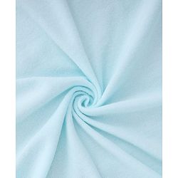 Babyhug Cotton Knit Solid Hooded Wrapper L 74 x B 74 cm - Light Blue
