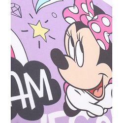 Babyhug Disney Minnie Mouse 16 inches I am awesome School Backpack | 2 Main Compartment , 1 Front Pocket, 2 Side Bottle Pocket - Blue Pink