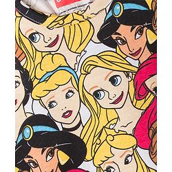 Babyhug Disney Single Jersey Knit Sleeveless Tops and Denim Skirts Set with Disney Princess Graphics - Multicolour