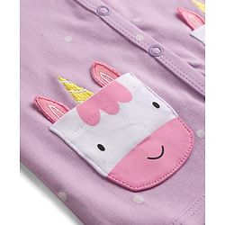 Babyhug 100% Cotton Interlock Knit Half Sleeves Jhablas With Polka Dots Print & Animal Applique Pockets Pack of 3 - Multicolor