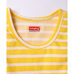 Babyhug 100% Single Jersey Knit Sleeveless Striped Vests - Multicolor