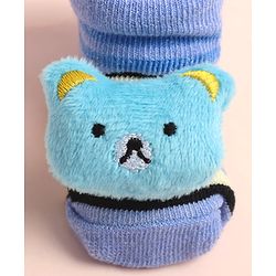 Cute Walk by Babyhug Sock Shoes with ABC Design & Bear Applique - Multicolor