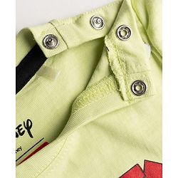 Babyhug Disney Single Jersey Knit Half Sleeves Shirt & Shorts Set with T-shirt & Mickey Mouse & Family Graphics - Multicolour