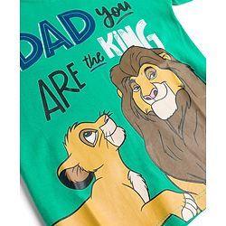 Babyhug Disney Cotton Knit T-Shirt Half Sleeve Round Neck Graphic Print Green 6-9 Months