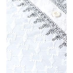 Babyhug Cotton Woven Full Sleeves Embroidered Kurta & Pyjama Set - White