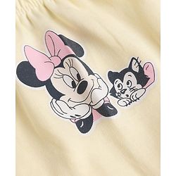 Babyhug Disney Single Jersey Knit Bloomer With Minnie Mouse Graphic Pack of 2 - White & Yellow