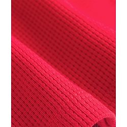 Babyhug Waffle Knit Half Sleeves Solid Textured Frock With Bloomer - Red
