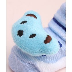 Cute Walk by Babyhug Socks With Large Bear Applique - Purple