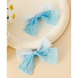 Babyhug Free Size Bow & Butterfly Clips - White