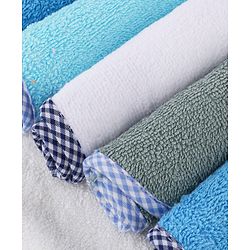 Babyhug Terry Woven Hand & Face Towel Pack of 6 L 25 X B 25 cm - Multicolor