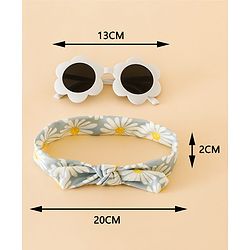 Babyhug Head Band & Sunglasses Combo Set - Blue