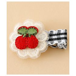 Babyhug Cute Hair Clips for Baby Girls - Red & White