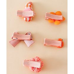 Babyhug Adorable Bow Blossom Hair Clip - Orange