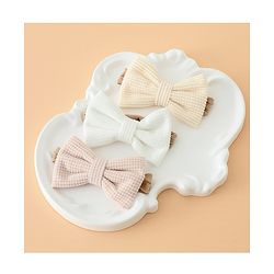 Babyhug Headband Bow Applique Free Size-Pack of 3-Red,Yellow,Black