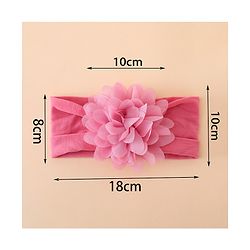Babyhug Free Size Headbands With Floral Applique Pack of 3 - Multicolor
