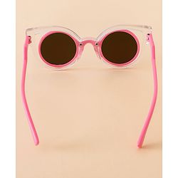 Babyhug Solid Coloured Sunglasses - White & Silver