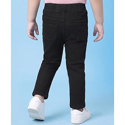 Babyhug Denim Full Length Skinny Fit Jeggings With Stretch - Light Blue