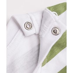 Babyhug Interlock Knit Full Sleeves Striped T-Shirt & Lounge Pant Set with Lion Applique - Multicolour