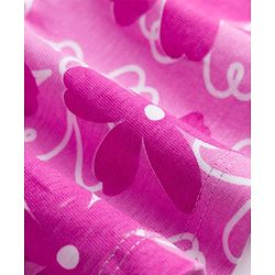 Babyhug 100% Cotton Single Jersey Knit One Piece Dress with Sleeveless Styling and Floral Print - Pink