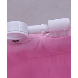 Babyhug Lion Print 2 in 1 Cradle cum bassinet with Mosquito Net and Swing Lock function - Pink