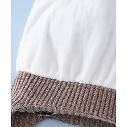 Babyhug Woollen Cap with Pom Pom & Ear with Bow Design Pink - Diameter 18.5 cm