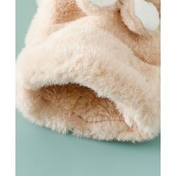 Babyhug Gloves with Rabbit Applique - Pink
