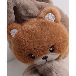Babyhug Ear Muffs With Cat Applique in Beige
