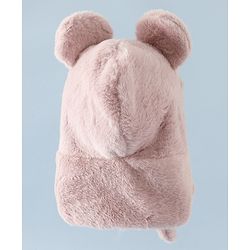 Babyhug Woollen Cap with Bunny Ear & Knot Beige - Diameter 37.5 cm