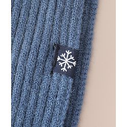Babyhug Woollen Cap & Muffler With Dino Applique in White - Diameter 16.5 cm