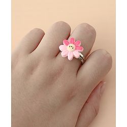Babyhug Finger Ring pack of 12 Multicolor Free Size Girl - Pink & White