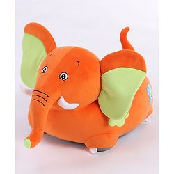 Babyhug Elephant Shaped Soft Seat - Orange