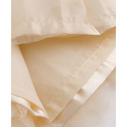 Babyhug Mesh Woven Sleeveless Solid Colour Party Dress with Bow Applique and Matching Booties - Ivory