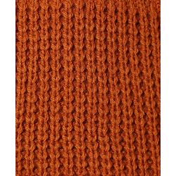 Babyhug Knit Full Sleeves Hooded Solid Sweater - Rust Orange