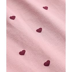Babyhug Cotton Terry Knit Full Length Leggings with Floral & Heart Print Pack of 3 - Pink Red & White