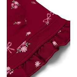 Babyhug Cotton Heavy Gauge Terry Terry Knit Sweatshirt With Full Sleeves and Love Foil Print in Maroon