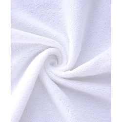 Babyhug Cotton Knit Microfiber Towel With Shark Embroidery L 31.5 X B 22.5 cm - White