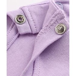 Babyhug 100% Cotton Interlock Knit T-Shirts with Full Sleeves and Rabbit Print in Purple & White Pack of 3