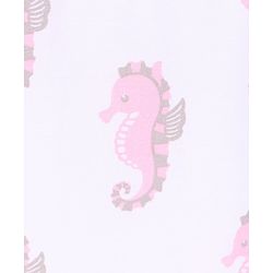 Babyhug Premium Cotton Crib Bumper Large -Seahorse Theme (Cot not Included)
