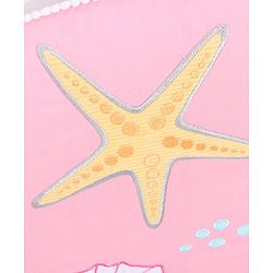 Babyhug Premium Cotton Crib Bumper Large -Seahorse Theme (Cot not Included)