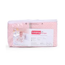 Babyhug Premium Cotton Crib Bumper Large -Seahorse Theme (Cot not Included)