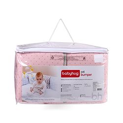 Babyhug Premium Cotton Crib Bumper Large -Seahorse Theme (Cot not Included)