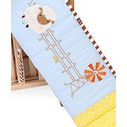 Babyhug Premium Cotton Crib Bumper Regular -Farm Theme (Cot not Included)