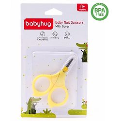 Babyhug Nail Scissor With Cover - Yellow