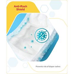 Babyhug Advanced Pant Style Diapers New Born (NB) Size - 64 Pieces, Honeycomb Technology, Cottony Soft Diaper with 3D Leak Guard, Latex & Alcohol Free, Anti-rash & Gentle